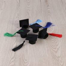 5pcs Mini Graduation Hats Hair Clips, Students Graduation Decor Headbands, Graduation Photo Props