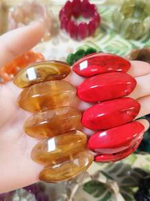 2 piezas Pulseras elásticas bohemias y coloridas, regalo para mujeres y niñas, adecuado para playa, vacaciones y uso casual diario