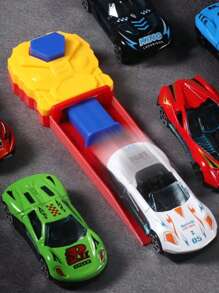 Coche de juguete de carreras a retroceso de metal en miniatura con lanzador de pista, juego de carreras, juguetes fidget, juguete, juguetes, juguete, juguete de coche, juguetes, juguete de coche, juguete, juguetes, juguetes de coche, juguete (color y estilos aleatorios), de vuelta a la escuela