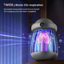 Mosquito Killer Lamp Insect Repellent Radiation Less Mute Electric Insect Trap Usb Charging Outdoor Mosquito Killer Repellent,1200mah