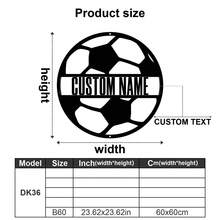 1件可定制金属足球运动员墙饰 - 个性化足球运动员剪影，可定制姓名 - 复古运动风墙挂，适用于客厅、卧室、办公室、房间、儿童房、家庭家居装饰 - 送给体育迷的独特生日礼物 - 装饰品、墙饰、房间装饰、客厅装饰、卧室装饰、浴室装饰、厨房装饰、家居装饰，Poetcore - 彩色 - 查看 38