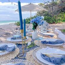 2 pièces l'ensemble : 1 nappe et 12 serviettes, tissu à fromage, style bohème campagnard, couleur crème, convient pour mariage, shower de mariée, jardin fête, rassemblement familial, anniversaire, décoration de la maison, événements festifs