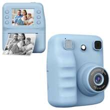 Aparat do natychmiastowego drukowania dla dzieci, 1080P 2,4-calowy ekran do natychmiastowego drukowania zdjęć przenośna zabawka z rolkami papieru fotograficznego, cyfrowy aparat fotograficzny prezent dla dzieci dla chłopców i dziewcząt prezenty urodzinowe, inne elektroniczne zabawki edukacyjne dla dzieci, aparat do zabawek