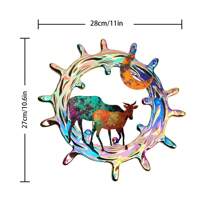 Colorful Silhouette Sun & Moon Art Decorations, Gifts For Friends, Home, Garden, Balcony Decor