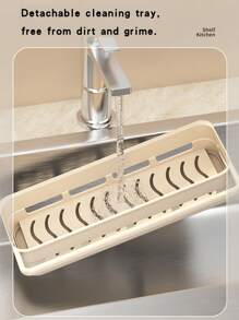 1 pezzo Scaffale porta stoviglie, porta panni e spugne da cucina multifunzione,organizer da parete per spezie