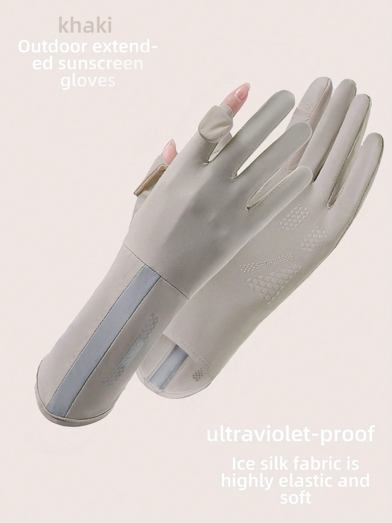 طقم قفازات شمسية للنساء متعددة الألوان وأغراض، قفا...