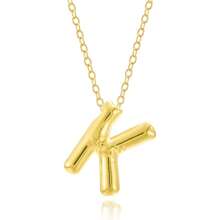 Fashionable Gold Copper A-Z 26 Letter Hanging Necklace, Charming Women's Jewelry