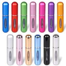 1pc Portable Mini 5ml Refillable Perfume Spray Bottle, Aluminum Perfume Bottle For Travel & Commute, Multi-Functional Pump Cosmetic Spray Bottle