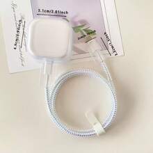 Purple Butterfly TPU Soft Case, Suitable For 20W Apple Charger UK Version, 15plus Data Protector Cable Protector, Charger Protector