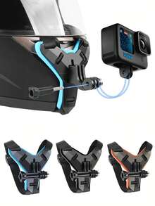 Gopro Outdoor Cycling Gear, Motorcycle Helmet Strap Chin Stand, Action Camera Accessory Off-Road Stand, Suitable For Outdoor Cycling And Vlog Shooting - Multicolor - View 1