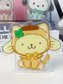 Sanrio 1 pièce Support de stylo factice réaliste Sanrio avec designs de chat, Chat noir et Melody, boîte de rangement multifonction transparente de grande capacité pour le bureau, organisateur de papeterie adorable en plastique, sans plumes, disponible en plusieurs couleurs, convient pour le rangement et l'affichage décoratif des étudiants