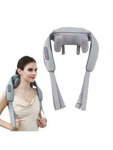 Neck Massager, Neck, Shoulder, Waist, Leg, Relaxation Massager, Finger Press Massager: Electric Charging Massage Pillow -3D Heated Deep Tissue Kneading - Perfect Relief At Home, Office, And Travel - Multicolor - View 13