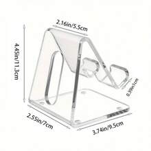 Handyhalterung Schreibtisch Zubehör - Transparenter Büro Handyhalter Acryl Handyhalter Schreibtisch Acryl Büro Schreibtisch Zubehör Büro Dekoration kompatibel mit Smartphones von 4-8 Zoll Schulanfang