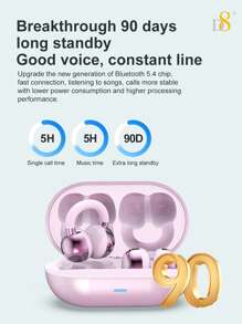 D8 Wireless Open Ear Headphone,Featuring C3 Clear Calling,Secure Earhook Sport Design, 5.4 Sport Earbuds With Earhooks For Long Time Playback With, Dual Mic Clear Call Sweat-Proof For Running Workout,Designed For Sports: Sport Headphones To Keep You Motivated,Compatible With Including Smartphones, Ipad, Laptop, Smartwatches, Etc.