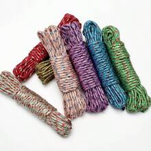 1/2 Pcs Thicker Clothesline, Outdoor Drying Ropes, Wear-Resistant Anti-Wind Type For Drying Clothes/Quilt, Random Color