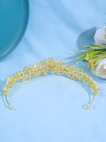 1 Stück modischer und eleganter Legierungs-Kronen-Haarreif für Hochzeitsparty Deko für Frauen, elegante Tiara