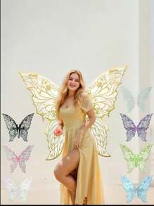 1pc Wings - Cute Polyester Fiber Clothing Accessories, Suitable For Women, Perfect For Role-Playing And Themed Parties, Non-Woven Fabric, No Electricity Required, Role-Playing Clothing Accessories Playful Desig Halloween