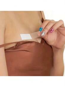 36pcs Clear Double-Sided Adhesive Anti-Slip Stickers For Shirt Neck, Women's Lingerie & Underwear - Waterproof And Invisible Summer Cooling,Beach,Travel
