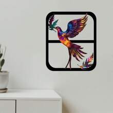 Colorful Silhouette Birds Dancing Multi-Color Decoration, Housewarming Gift, Home Decor, Garden, Balcony