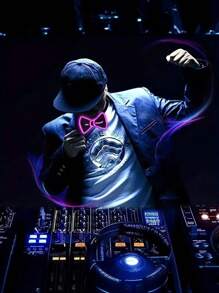 LED Luminous Bowknot - Neon EL Wire, Fashion Jacket Shirt Accessories, Suitable For Party, Performance, Halloween, Cosplay, Atmosphere Props - Elegant Style, Batteries Not Included