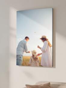 1 Foto personalizada en lienzo con marco de fotos DIY o póster sin marco, regalo del Día del Padre, fotos personalizadas para seres queridos, familia, amigos y mascotas, perros, gatos, decoración del hogar de gran tamaño adecuada para colocar en salas de estar, dormitorios, oficinas, salones de té, restaurantes, escuelas, baños, impresión de pósteres personalizados, pinturas colgantes personalizadas, pinturas de decoración de pared personalizadas, impresión gráfica