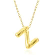 Fashionable Gold Copper A-Z 26 Letter Hanging Necklace, Charming Women's Jewelry
