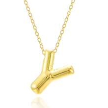 Fashionable Gold Copper A-Z 26 Letter Hanging Necklace, Charming Women's Jewelry