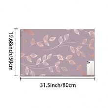 1pc Floral Pattern Coffee Maker Dish Drying Mat - Diatomaceous Earth Printed Drain Mat, Kitchen Counter Mat, Utensil Mat - Dish Drying Mat, Soft Diatomite Suitable For Kitchen Counter, Applicable For Coffee Makers, Espresso Machines, Etc.