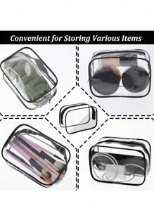 Bolsa de cosméticos personalizada minimalista y transparente con nombre personalizado para el hogar y los viajes, bolsa transparente con nombre personalizado, neceser de maquillaje de PVC transparente, bolsa de viaje de belleza, bolsa de cosméticos de PVC como regalo, neceser de aseo con cremallera para TSA, regalo de dama de honor para la playa, organizador de viaje de verano, artículo esencial del cartero, multifuncional, ornamental, letra, unicolor, exquisito, elegante, vintage, moderno, colorido, ocio, básico, casual, suave, único, personalizado, personalizado, ideal como regalo para ella, novia, amigos