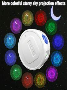 1 pezzo Proiettore di stelle USB, proiettore galassie, proiettore di luci notturne stellate, proiettore di cielo stellato con LED Nebulosa e onde dell'oceano, adatto per camera da letto, casa theatre, sala giochi, decorazione per feste