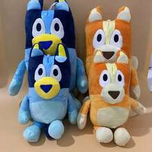 Bluey 1pc Bruy & Bingo Family Plush Toys 28cm/11inch - Cartoon Dog Stuffed Animals, Soft Plush Dolls, Very Suitable For Festivals, Fans, And Giving Gifts,Perfect Party And Holiday Gifts, Carnival Toys - Multicolor - View 1