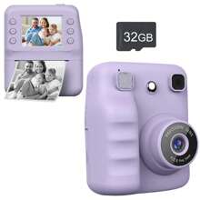 Aparat do natychmiastowego drukowania dla dzieci, 1080P 2,4-calowy ekran do natychmiastowego drukowania zdjęć przenośna zabawka z rolkami papieru fotograficznego, cyfrowy aparat fotograficzny prezent dla dzieci dla chłopców i dziewcząt prezenty urodzinowe, inne elektroniczne zabawki edukacyjne dla dzieci, aparat do zabawek