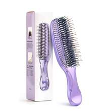 1 pettine massaggiante per cuoio capelluto elettroplaccato – pulizia profonda, scorrimento fluido e lucentezza senza nodi per la cura dei capelli umidi o asciutti quotidiana