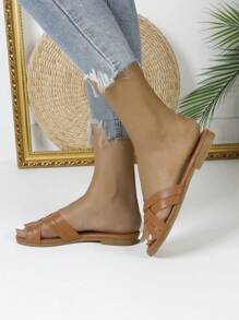 Fashion Casual Versatile Simple Design Slipper Sandals, Bohemian