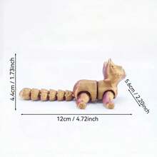 Uroczy koci ogon wydrukowany w 3D, ruchomy model z ruchomymi stawami i realistycznymi oczami, figurka-dekoracja biurka-odpowiednia na imprezę i do ekspozycji na zewnątrz-wymiana prezentów-prezent świąteczny-prezent walentynkowy (losowe oczy)