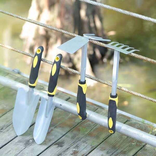 1 Set Potted Plant Mini Shovel/Flower Loosening Shovel/Succulent Planting Tool Set/4-Piece Gardening Iron Trowel/Beach Shovel/Outdoor Shovel, Iron+PP Material, Garden, Beach, Potting, Gardening, Outdoor Leisure, Garden Digging Weeding, Camping Survival Essentials, Multiple Colors & Styles Available