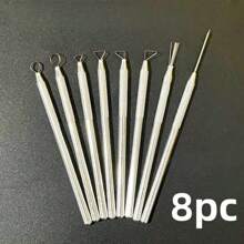 9pcs/8pcs/6pcs/2pcs/1pc Pottery Tools - 7 Piece Needle Set, Detail Needles, Modeling Tools For Polymer Clay, Sculpture DIY Handicraft Supplies,Back To School,School Supplies
