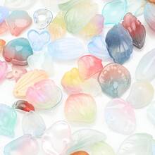 1 包 45 克随机彩色玻璃珠，适用于 DIY 珠宝制作、项链、耳环、手链、鞋子和服装配饰 - 彩色 - 查看 15
