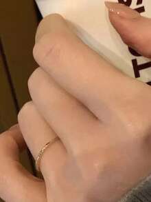 1 件红色心形戒指，独特设计夏季新品，适合女朋友、约会、派对和各种场合 - 彩色 - 查看 6