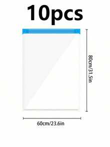 20/10/9/5/1pc Large Capacity Vacuum Storage Bags, Multi-Functional Foldable Storage Bags, Transparent Waterproof Storage Bags, Suitable For Household Clothing Storage And Travel - Multicolor - View 15