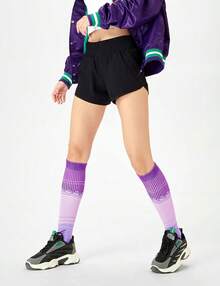 FITRELL 3 Pairs Compression Socks For Women And Men 20-30mmHg-Circulation Support Socks Halloween Christmas New Year - 粉色 - 查看 5