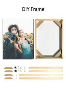 1 Foto personalizada en lienzo con marco de fotos DIY o póster sin marco, regalo del Día del Padre, fotos personalizadas para seres queridos, familia, amigos y mascotas, perros, gatos, decoración del hogar de gran tamaño adecuada para colocar en salas de estar, dormitorios, oficinas, salones de té, restaurantes, escuelas, baños, impresión de pósteres personalizados, pinturas colgantes personalizadas, pinturas de decoración de pared personalizadas, impresión gráfica