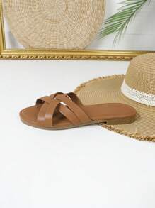 Fashion Casual Versatile Simple Design Slipper Sandals, Bohemian