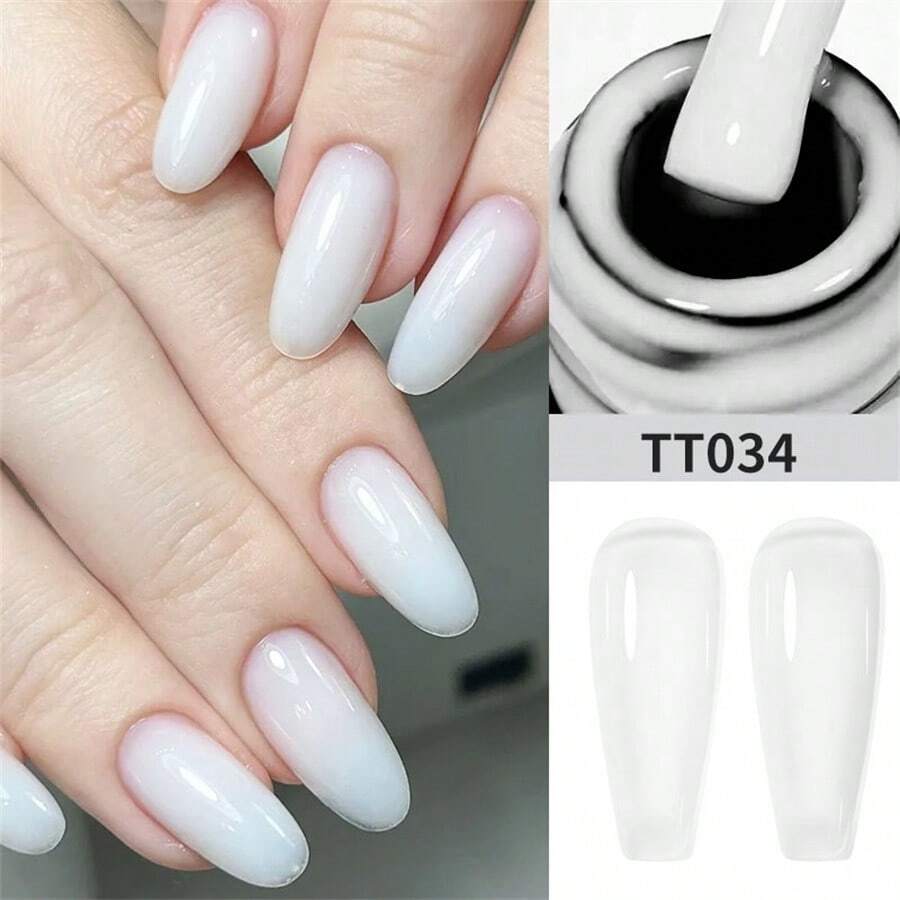 TARTU TARTU Esmalte de Unha Gel Gelatina de 8ml - 6 Cores Vibrantes, Remoção por Imersão, Cura por UV/LED, Branco Leitoso Nude Cor de Canela Rosa Vermelho, Esmalte de Gel Semi-Permanente Semi-Transparente para Base de Manicure em Casa, Salão e Arte de Unhas, Presente para Mulheres