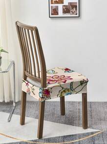 1/2/4/6pcs Printed Stretch Removable & Washable Dining Chair Seat Covers Room Decor Home Decor