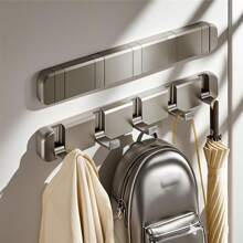 Gancho plegable invisible, montado en la pared, para puerta de entrada, baño, recibidor, dormitorio