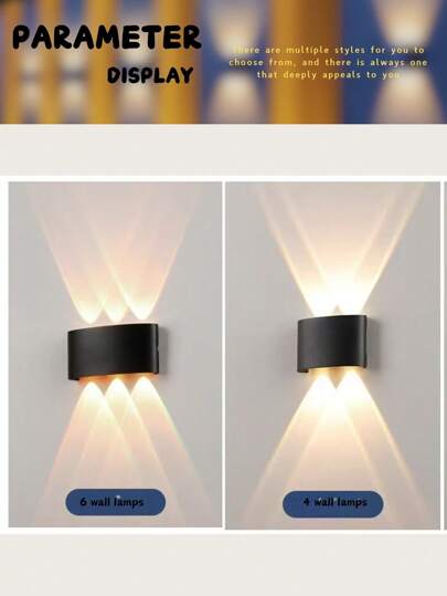 1pc Wide Voltage 85V 265V LED Verlichting Warm Wit Elliptical Double Sided Wand Lamp, Outdoor Washer Light, Background Aisle ative Garden Fence Pathway ation view 3