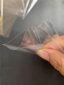 100pcs/50pcs透明无酸CPP保护套（56*87mm/63.5*88mm）高透明度明星收藏专辑保护膜、Kpop、照片保护套、保护膜、3英寸交易卡和全息电影相册胶水、透明塑料卡夹、便携式卡夹、高透明度卡夹、简易便携式PP卡夹、防刮小卡片保护膜、明信片保护双面膜、爆米花两种尺寸适用于明星专辑、银行卡、CD、照片、驾驶执照 - 彩色 - 查看 9