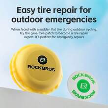 Macaron Mini Patch Kit 6 Colorful Glue Free Bike Patches Ultra-Portable (13g) Cute Design - Multicolor - View 8