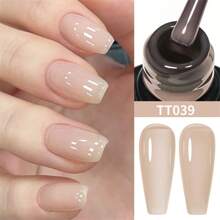 TARTU TARTU Esmalte de Unha Gel Gelatina de 8ml - 6 Cores Vibrantes, Remoção por Imersão, Cura por UV/LED, Branco Leitoso Nude Cor de Canela Rosa Vermelho, Esmalte de Gel Semi-Permanente Semi-Transparente para Base de Manicure em Casa, Salão e Arte de Unhas, Presente para Mulheres